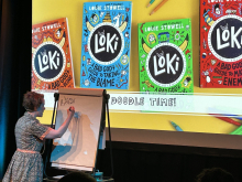 Louie Stowell talking about Loki books
