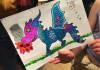Coloured dragon